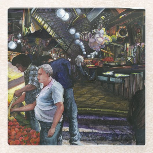 Man van Koophandel, Jeruzalem Glazen Onderzetter (Voorkant)