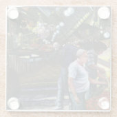 Man van Koophandel, Jeruzalem Glazen Onderzetter (Achterkant)