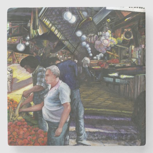 Man van Koophandel, Jeruzalem Stenen Onderzetter (Voorkant)