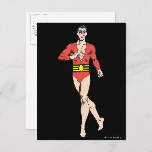 Man van kunststof briefkaart (Voorkant / Achterkant)