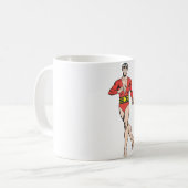 Man van kunststof koffiemok (Voorkant links)