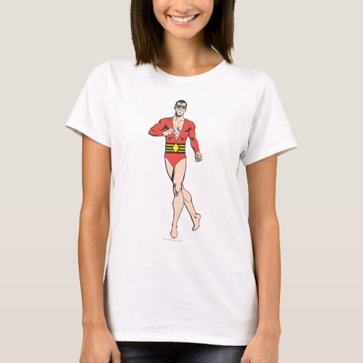 Man van kunststof t-shirt (Voorkant)