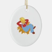Man van landbouwers keramisch ornament (Rechts)