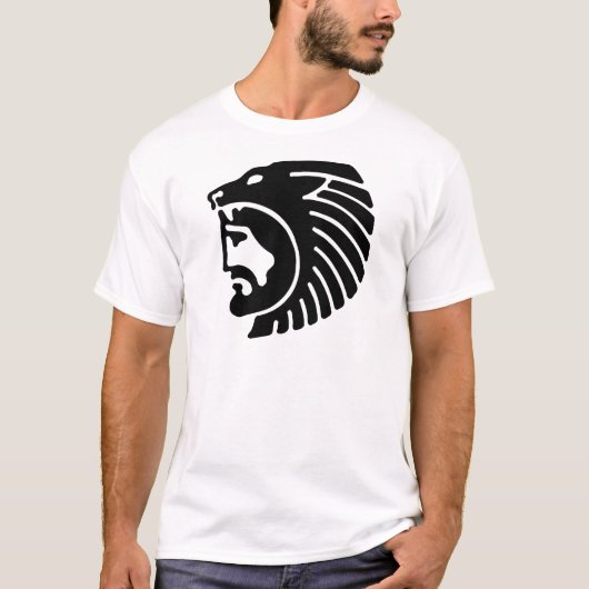Man van leeuw, Grieks reliëf T-shirt (Voorkant)