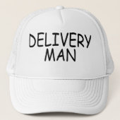 man van levering" trucker pet (Voorkant)