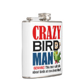 Man van luie vogel heupfles (Rechts)