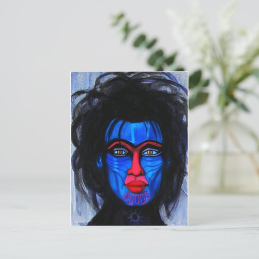 man van Mandril Briefkaart (Staand voorkant)