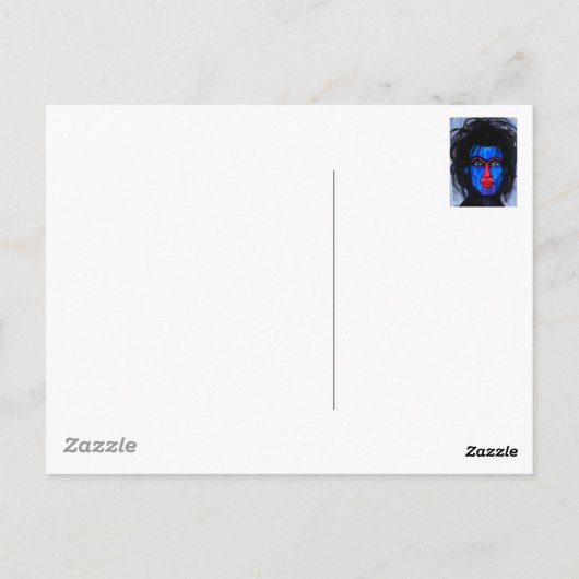 man van Mandril Briefkaart (Achterkant)