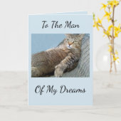 Man van mijn dromen van afgelopen dag kaart (Gele Bloem)