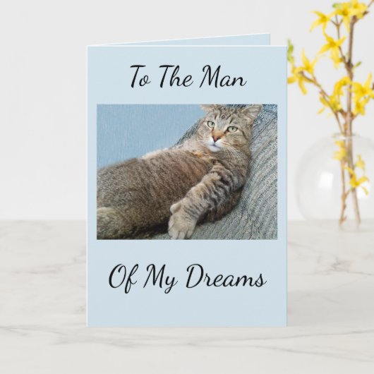 Man van mijn dromen van afgelopen dag kaart (Gele Bloem)