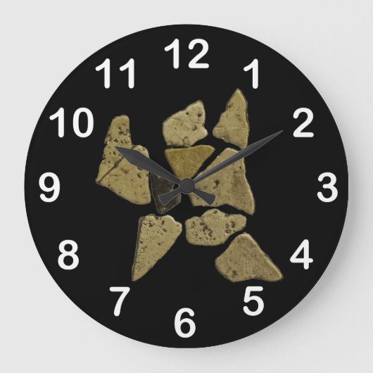 Man van mozaïeksteen grote klok (Voorkant)