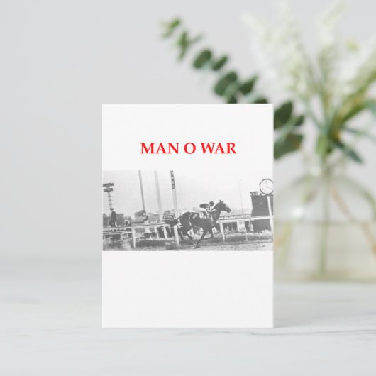 man van oorlog briefkaart (Staand voorkant)