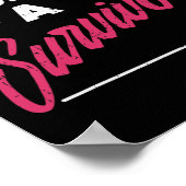 Man van overlevende borstkanker Awareness Mannen G Poster (Hoek)