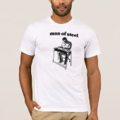 Man van pedaalstaal t-shirt (Voorkant)