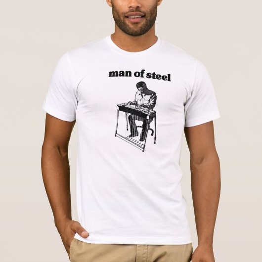 Man van pedaalstaal t-shirt (Voorkant)