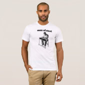 Man van pedaalstaal t-shirt (Voorkant volledig)