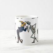 Man van pees en tin koffiemok (Center)