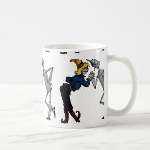 Man van pees en tin koffiemok