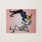 Man van pees en tin legpuzzel (Horizontaal)