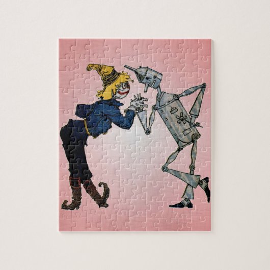 Man van pees en tin legpuzzel (Verticaal)