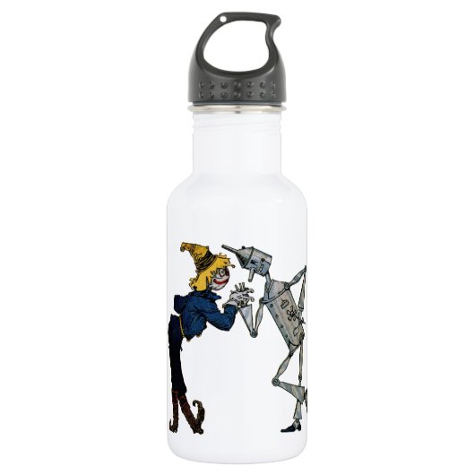 Man van pees en tin waterfles  (Voorkant)
