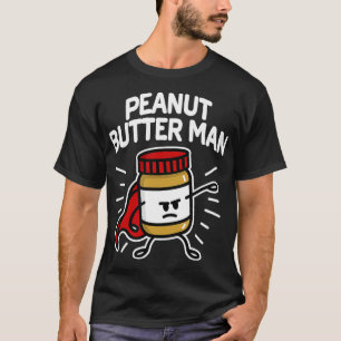 Man van pindakaas Super held peuterjelly T-shirt