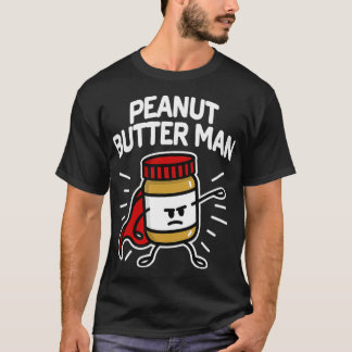 Man van pindakaas Super held peuterjelly T-shirt
