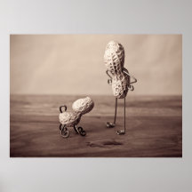 Man van pinda's en honden