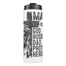 Man van religie thermosbeker