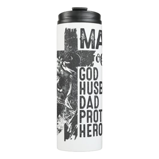 Man van religie thermosbeker (Voorkant)