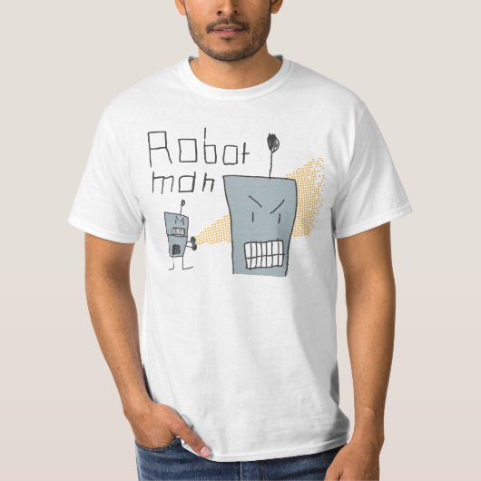Man van robot t-shirt (Voorkant)