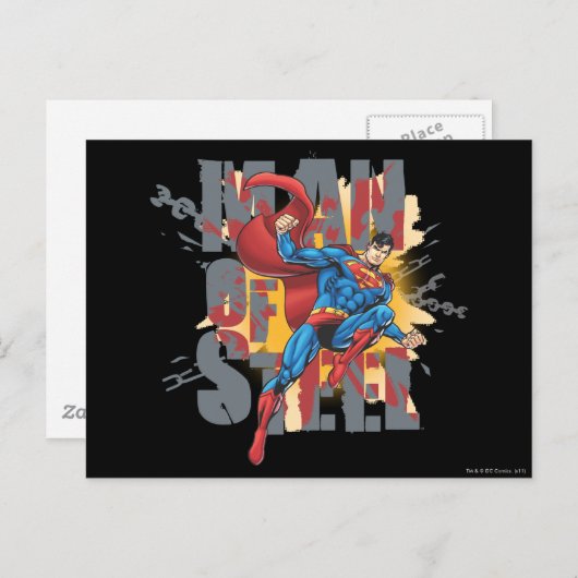 Man van staal briefkaart (Voorkant / Achterkant)