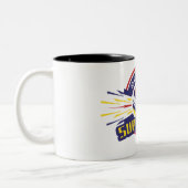 Man van staal - Superman Tweekleurige Koffiemok (Links)