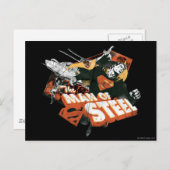 Man van staalkolenwas briefkaart (Voorkant / Achterkant)