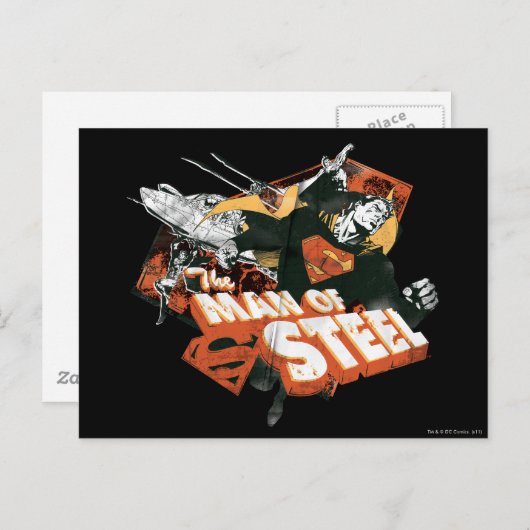 Man van staalkolenwas briefkaart (Voorkant / Achterkant)