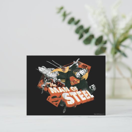 Man van staalkolenwas briefkaart (Staand voorkant)