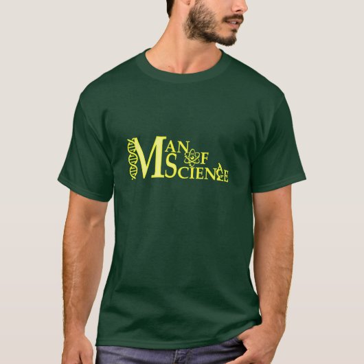 Man van t-shirt voor de wetenschap (Voorkant)