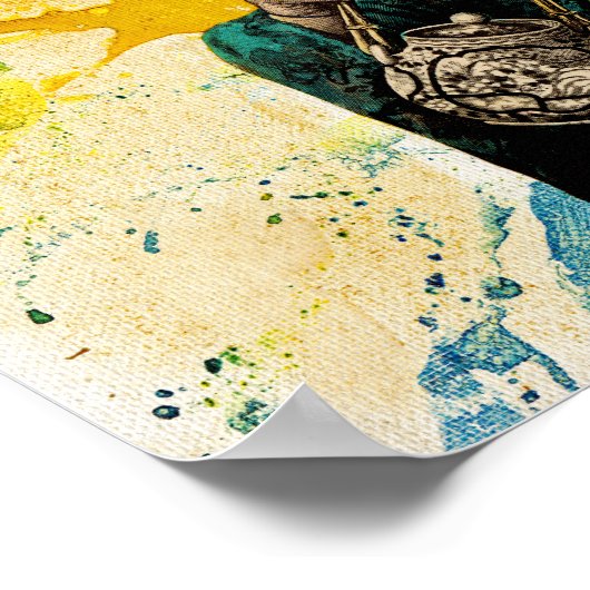 Man van Tea door Michael Moffa Poster (Hoek)