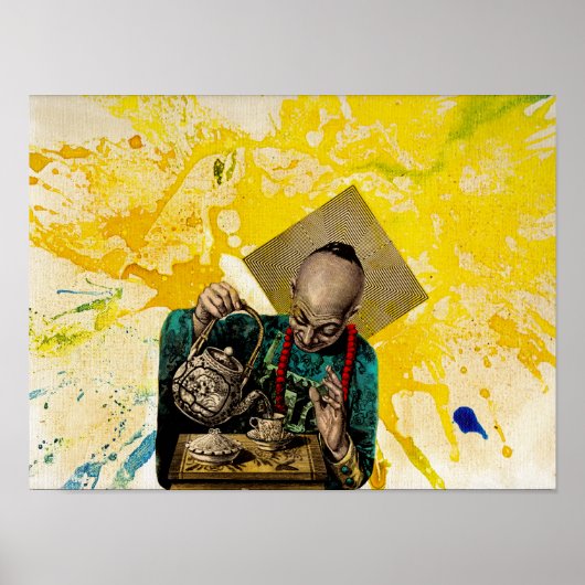 Man van Tea door Michael Moffa Poster (Voorkant)