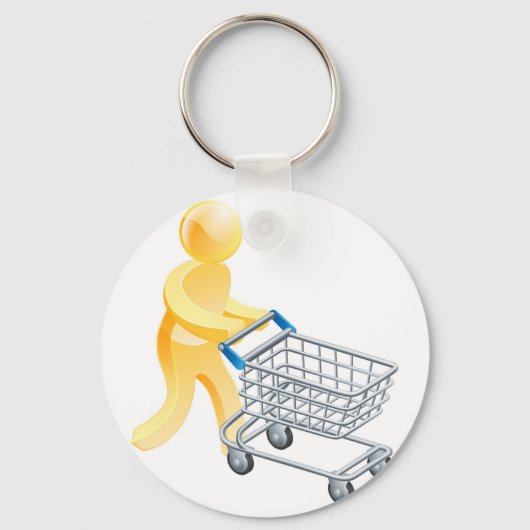 Man van trolleygoud voor de verkoop sleutelhanger (Voorkant)