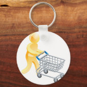 Man van trolleygoud voor de verkoop sleutelhanger (Voorkant)