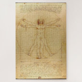 Man van Vitruvius door Leonardo da Vinci (ca. 1490 Legpuzzel (Verticaal)