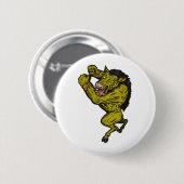 man van wilde zwijnen ronde button 5,7 cm (Voorkant /achterkant)