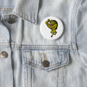 man van wilde zwijnen ronde button 5,7 cm (In situ)