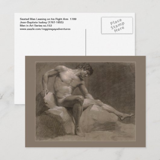 Man van zetmeel door Isabey Briefkaart (Voorkant / Achterkant)