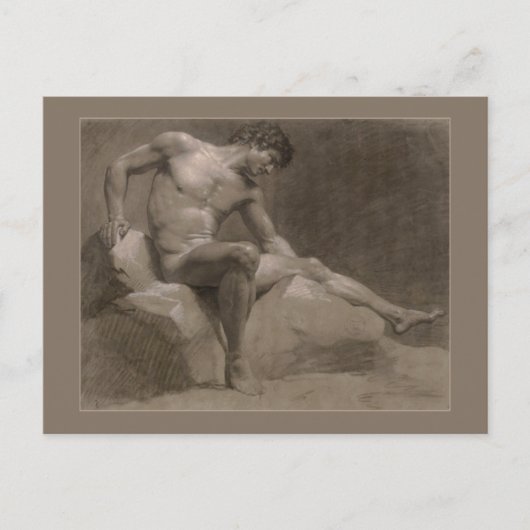 Man van zetmeel door Isabey Briefkaart (Voorkant)