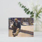 Man vergeten, 1934 door Maynard Dixon Briefkaart (Staand voorkant)