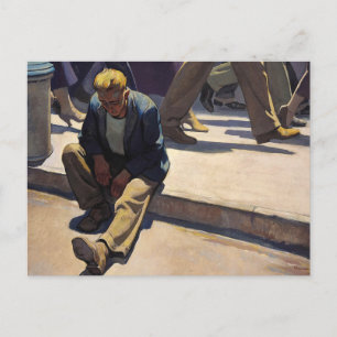 Man vergeten, 1934 door Maynard Dixon Briefkaart