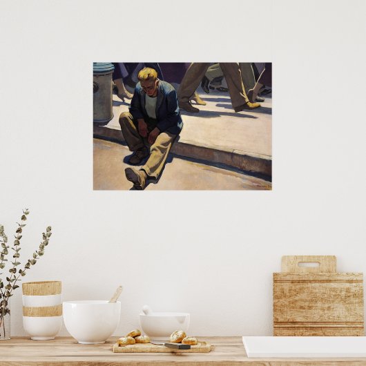 Man vergeten, 1934 door Maynard Dixon Poster (Keuken)