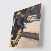 Man vergeten, 1934 door Maynard Dixon Vierkante Klok (Hoek)